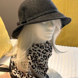 Stylish Gray Wool Hat